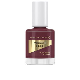 Max Factor MIRACLE PURE #373 Regal Garnet - Vernis à ongles 12 ml végan - Formule avec argile minérale et vitamine E - Brillant éclatant et application facile