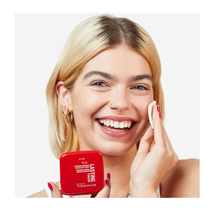 Rimmel London LASTING FINISH compact #06 Rose Vanille - Fond de teint poudre compact longue tenue, vegan, waterproof, 10g