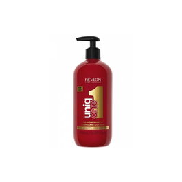 Revlon - Shampooing Uniq One 490 ml pour cuir chevelu - 10 bénéfices - Nettoie, hydrate, brillant, volume - Sans SLS