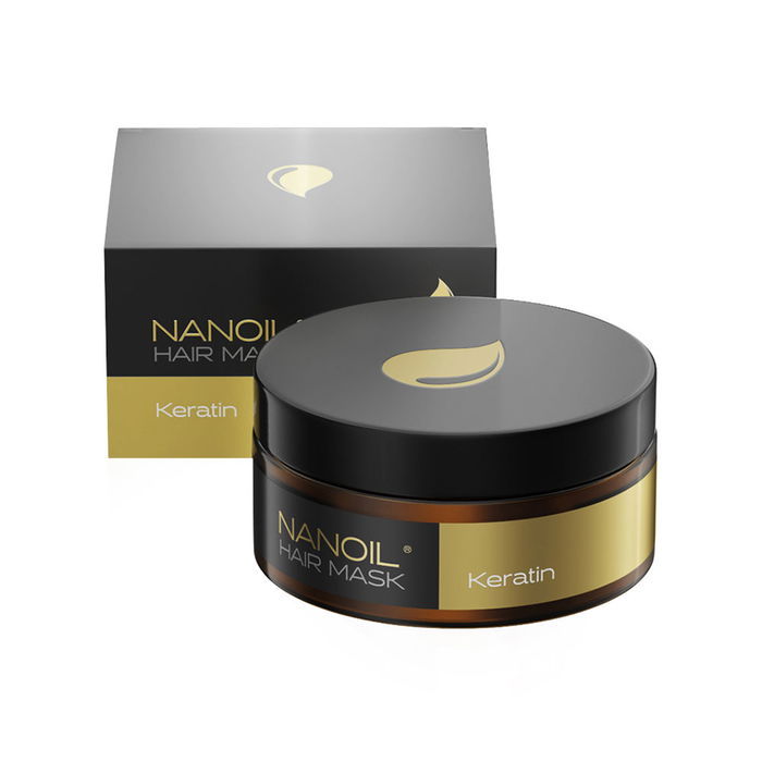 Nanoil Masque Capillaire Kératine Réparateur Cheveux Abîmés et Faibles 300 ml