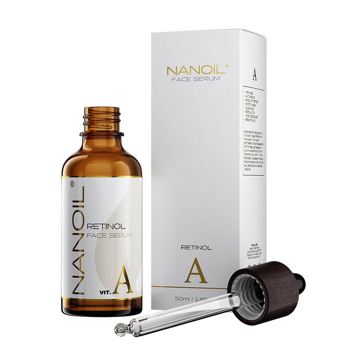 Nanoil Sérum Visage au Rétinol Anti-âge pour Tous Types de Peaux, 50 ml