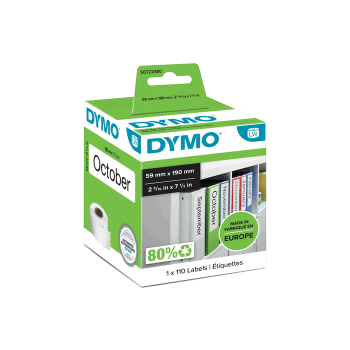 Dymo Label 99019 / S0722480 - Rouleau d'étiquettes pour étiqueteuse Dymo Label 99019 / S0722480 - Rouleau d'étiquettes pour étiqueteuse