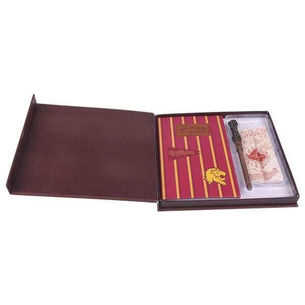Harry Potter Set de papeterie, 3 pièces, 26x23x3 cm, couleur rouge foncé, pour enfant à partir de 3 ans