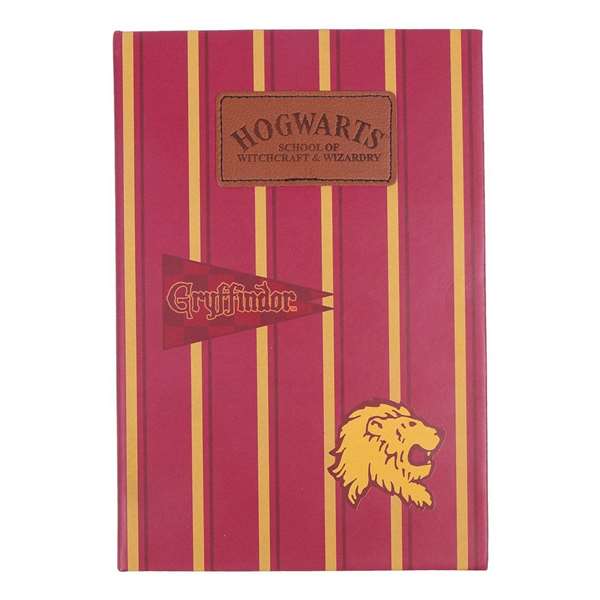 Harry Potter Set de papeterie, 3 pièces, 26x23x3 cm, couleur rouge foncé, pour enfant à partir de 3 ans