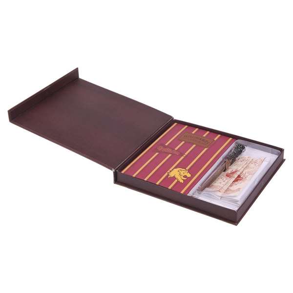Harry Potter Set de papeterie, 3 pièces, 26x23x3 cm, couleur rouge foncé, pour enfant à partir de 3 ans