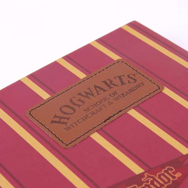Harry Potter Set de papeterie, 3 pièces, 26x23x3 cm, couleur rouge foncé, pour enfant à partir de 3 ans