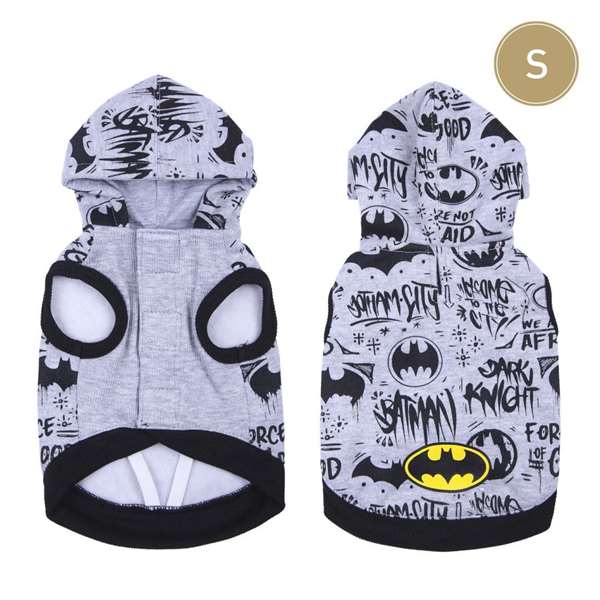 Cerdá Sweat à capuche Batman pour chien, Taille S, Noir
