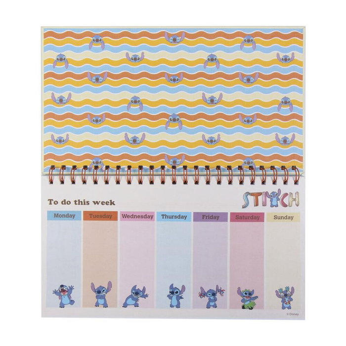 Disney Planificateur Semainier Stitch Agenda 35 x 16,7 x 1 cm