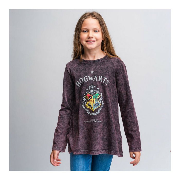 T-shirt à manches longues enfant Harry Potter Gris Gris foncé 10 ans