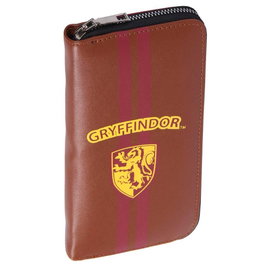Harry Potter Portefeuille Gryffindor - Portefeuille pour femmes en cuir PU - 9.7 x 18.7 x 2 cm