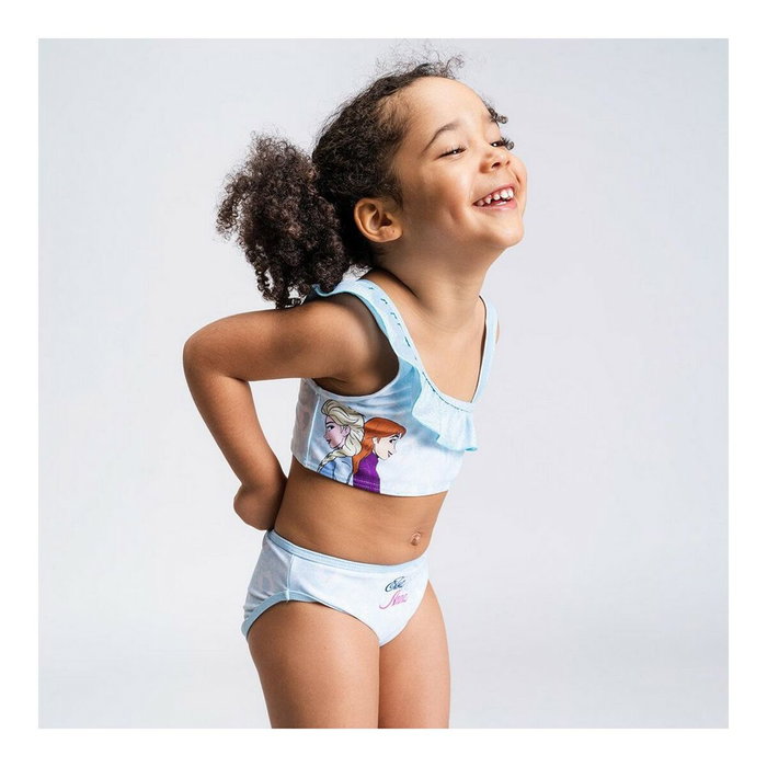 Bas de Bikini Pour Filles Frozen Bleu Bleu clair 6 ans