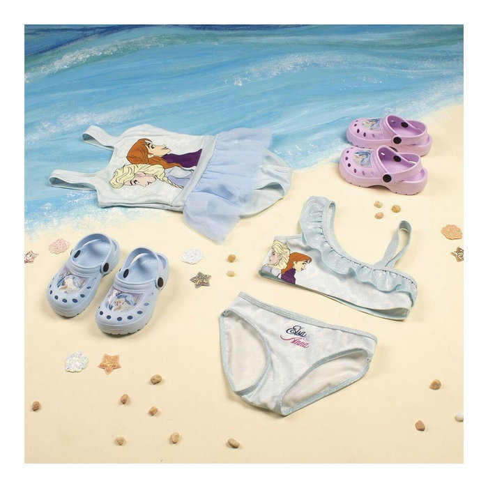Bas de Bikini Pour Filles Frozen Bleu Bleu clair 6 ans