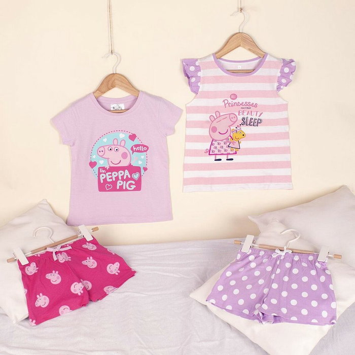 Cerdá Pijama Court Peppa Pig Rose 3 Ans