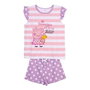 Cerdá Pyjama Court à Bretelles Peppa Pig pour Enfant 6 Ans - Single Jersey - Rose