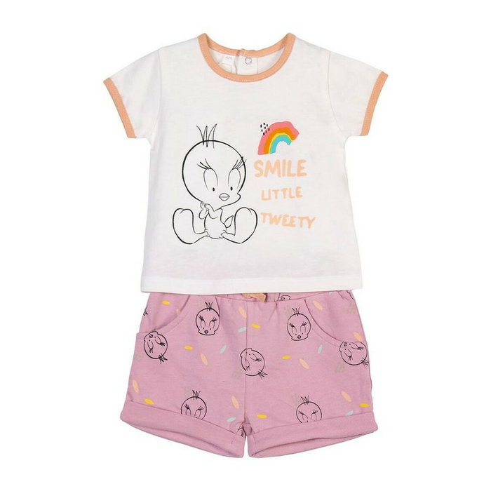 Ensemble de Vêtements Looney Tunes Rose 12 mois Ensemble de Vêtements Looney Tunes Rose 12 mois