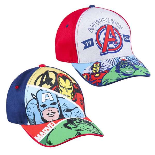 Cerdá - Casquette Avengers Marvel - Bleu - Taille 53 cm - Marvel Officiel - Matériau: Coton Cerdá - Casquette Avengers Marvel - Bleu - Taille 53 cm - Marvel Officiel - Matériau: Coton