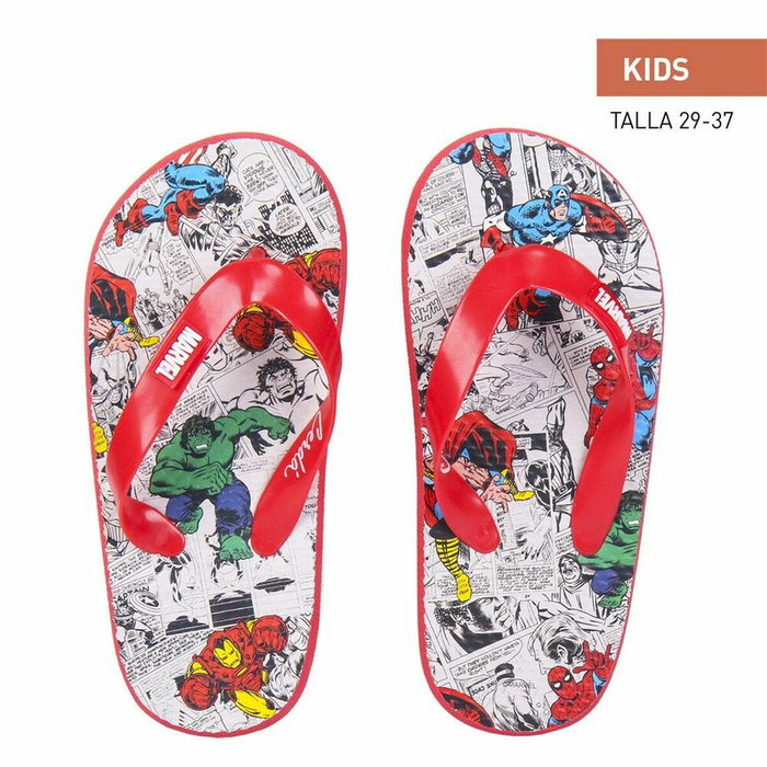 Tongs pour Enfants Marvel Rouge Gris 35 Tongs pour Enfants Marvel Rouge Gris 35