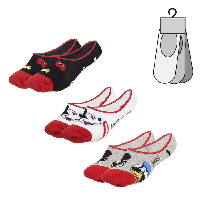 Mickey Mouse Chaussettes Mickey Mouse Unisexe 3 paires 41-46 Mickey Mouse Chaussettes Mickey Mouse Unisexe 3 paires 41-46