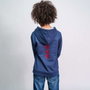 Marvel Sweatshirt à capuche cotton brushed pour enfant 8 ans - Taille 8 ans - Couleur Dark Blue
