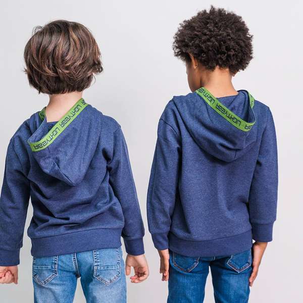 Cerdà - Sweat-shirt à capuche en coton brossé motif Buzz l'Éclair - Taille 6 ans Cerdà - Sweat-shirt à capuche en coton brossé motif Buzz l'Éclair - Taille 6 ans