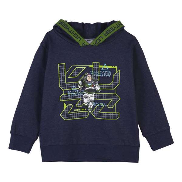 Cerdà - Sweat-shirt à capuche en coton brossé motif Buzz l'Éclair - Taille 6 ans Cerdà - Sweat-shirt à capuche en coton brossé motif Buzz l'Éclair - Taille 6 ans