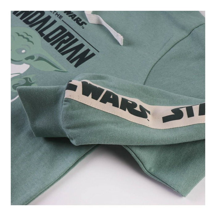 Sweat à capuche enfant The Mandalorian Vert 12 ans