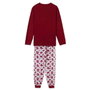 Harry Potter Pyjama Long Adulte Homme ou Femme Single Jersey, Taille S, Couleur Rouge Foncé