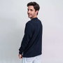 Cerdá - Pull tricoté point Marvel adulte, couleur bleu foncé, taille S