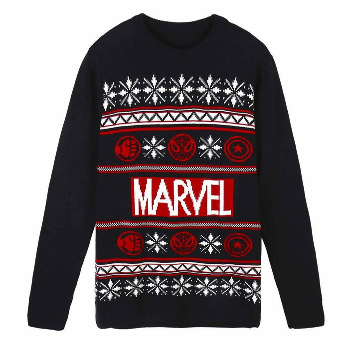 Pull unisex Marvel Bleu foncé Pull unisex Marvel Bleu foncé