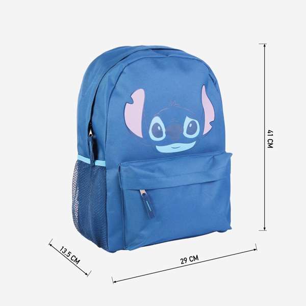 Disney Sac à dos Casual Stitch - Polyester 100% - Pour Enfants et Adolescents (12-16 ans) - Bleu