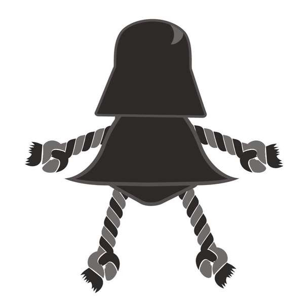 Star Wars Cerdá Cuerda Dental Pour Chien Darth Vader Jouet À Mâcher - Noir