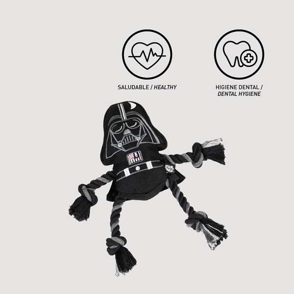 Star Wars Cerdá Cuerda Dental Pour Chien Darth Vader Jouet À Mâcher - Noir