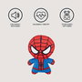 Cerdá - Peluche Spiderman pour chien, jouet en peluche rouge, dimensions 13 x 15 x 21 cm