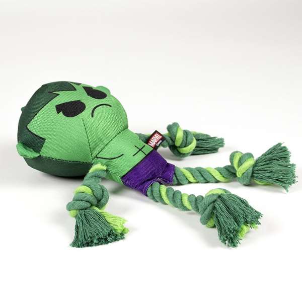 Cerdá Corde dentaire pour chien Avengers Hulk, jouet à mâcher vert, 8.0 x 13.0 x 26.0 cm