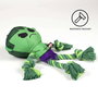 Cerdá Corde dentaire pour chien Avengers Hulk, jouet à mâcher vert, 8.0 x 13.0 x 26.0 cm