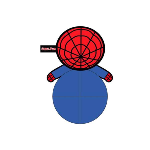 Cerdá Peluche pour Chien Pelota Spider-Man 11.0 x 18.0 x 10.0 cm