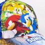 Sonic Casquette à visière courbée pour enfants - Bleu - 100% Polyester - 3-8 ans - Cerdá