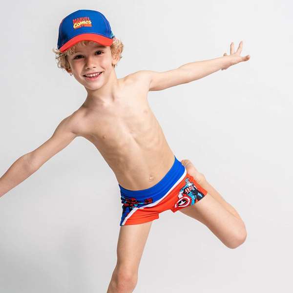 Cerdá - Casquette à visière courbée Avengers - Pour enfants (3-8 ans) - Polyester 100% - Disponible en bleu Cerdá - Casquette à visière courbée Avengers - Pour enfants (3-8 ans) - Polyester 100% - Disponible en bleu