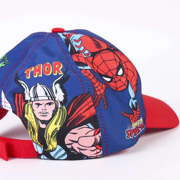 Cerdá - Casquette à visière courbée Avengers - Pour enfants (3-8 ans) - Polyester 100% - Disponible en bleu Cerdá - Casquette à visière courbée Avengers - Pour enfants (3-8 ans) - Polyester 100% - Disponible en bleu