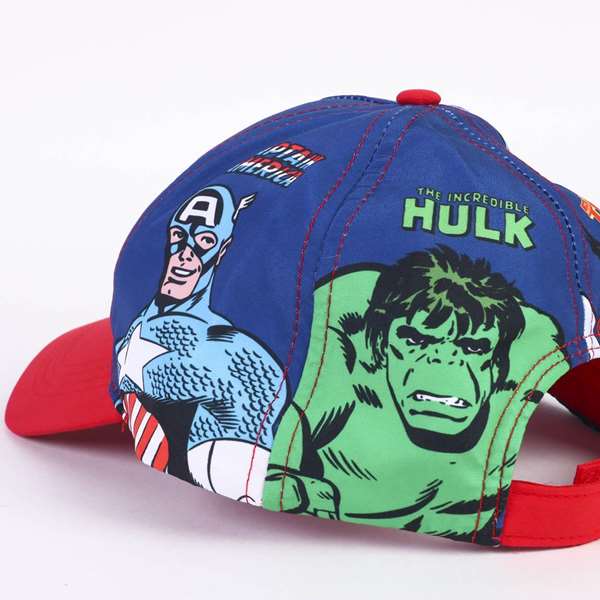Cerdá - Casquette à visière courbée Avengers - Pour enfants (3-8 ans) - Polyester 100% - Disponible en bleu Cerdá - Casquette à visière courbée Avengers - Pour enfants (3-8 ans) - Polyester 100% - Disponible en bleu
