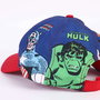 Cerdá - Casquette à visière courbée Avengers - Pour enfants (3-8 ans) - Polyester 100% - Disponible en bleu