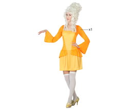 BigBuy Carnival Déguisement Courtisane Femme Jaune M-L