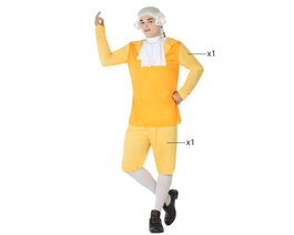 Atosa Déguisement Courtisan Homme Adulte Jaune