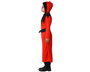 Disfraz Demonio - Déguisement Halloween Enfant Démon Tunique Capuche Rouge Polyester - Taille 5-6 Ans