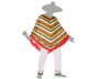 Atosa Déguisement Mexicain Poncho Homme Adulte