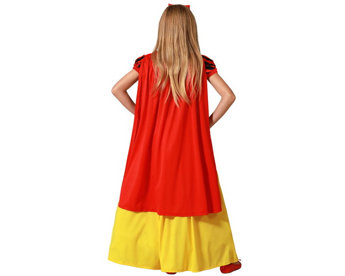 Déguisement Princesse de Conte pour Fille 3-4 Ans avec Cap et Diadème - Ensemble 3 Pièces en Polyester Déguisement Princesse de Conte pour Fille 3-4 Ans avec Cap et Diadème - Ensemble 3 Pièces en Polyester