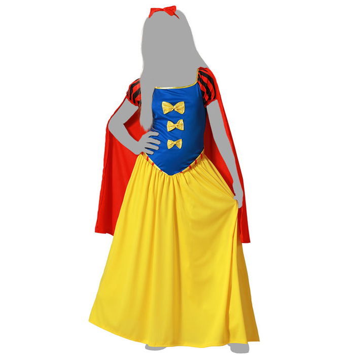 Déguisement Princesse de Conte pour Enfant Fille, Robe et Cape 10-12 Ans