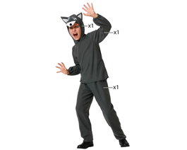 Th3 Party Déguisement Loup Gris pour Enfants (7-9 Ans)