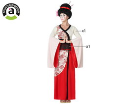 Atosa Déguisement Geisha Femme Adulte Rouge