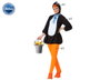 Costume Pingouin Adulte Femme Taille M-L - Costume 3 Pièces avec Capuche, Robe et Pantalon en Polyester Multicolor pour Carnaval ou Fête Déguisée